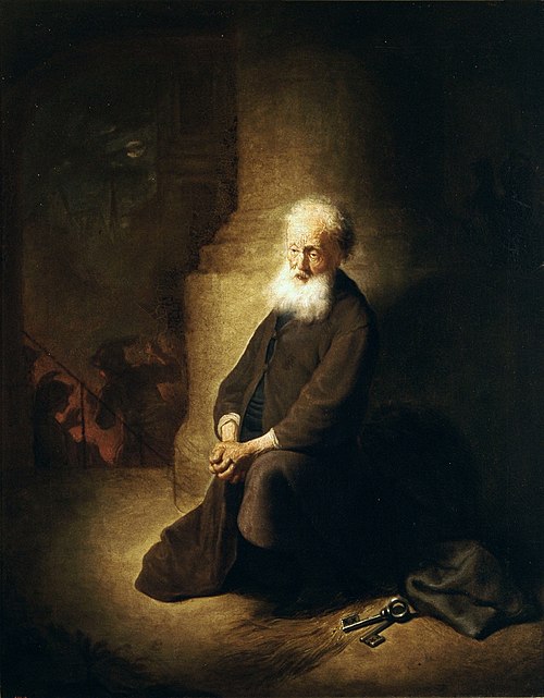 St. Pierre agenouillé., 1630, Rembrandt