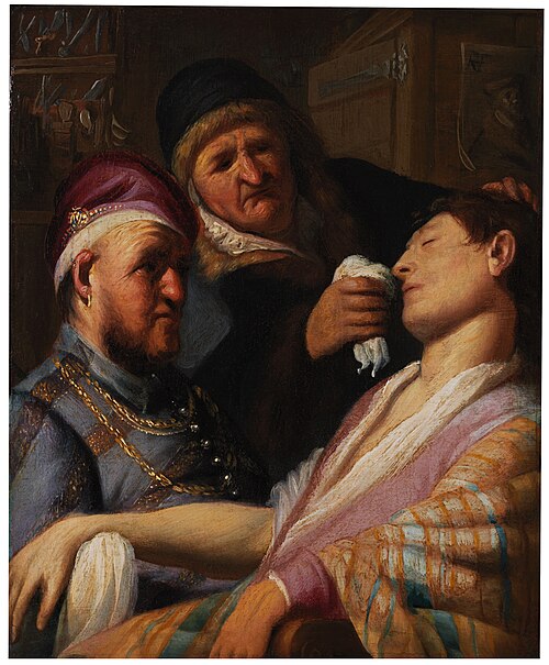 Unconscious Patient (Allegory of Smell), 1624, Rembrandt