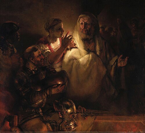 The Denial of Saint Peter, 1660, Rembrandt