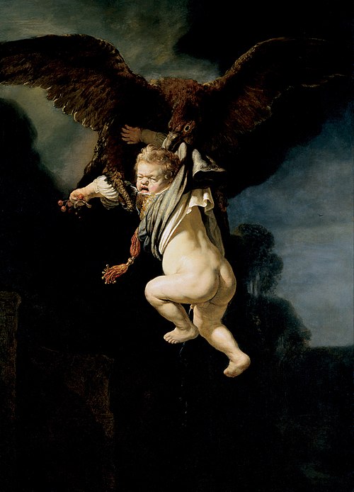 Le Rapt de Ganymède, 1635, Rembrandt