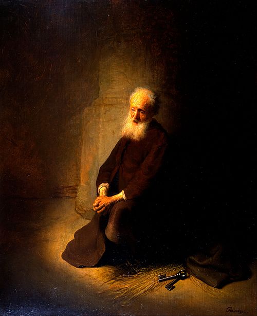 Saint Peter in prison, 1631, Rembrandt