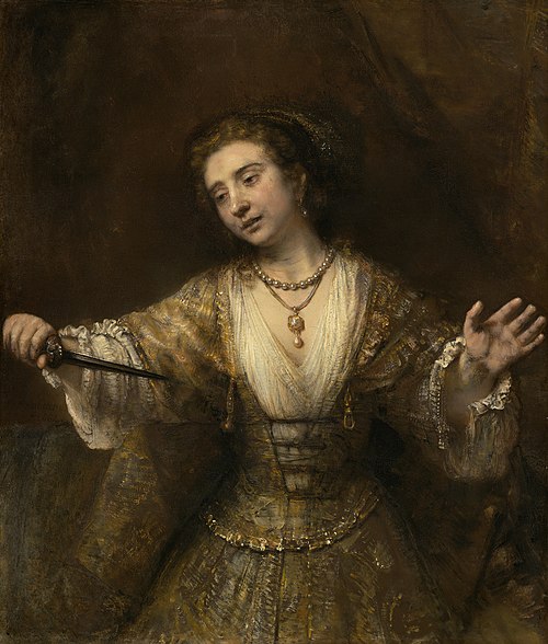 Lucretia, 1664, Rembrandt