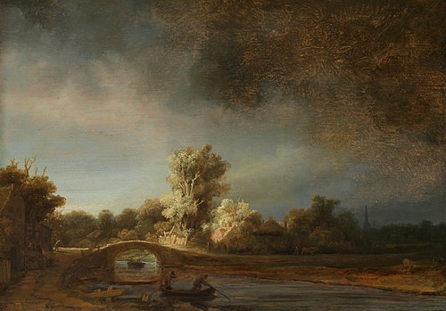 The Stone Bridge, 1637, Rembrandt