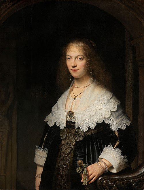 Portrait of Maria Trip, 1639, Rembrandt