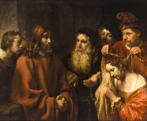 The Adulteress before Christ, 1650, Rembrandt
