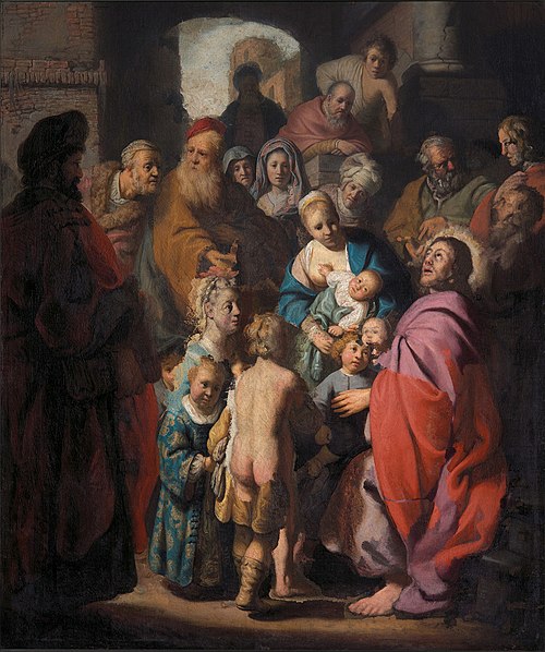 Suffer little children to come unto me, 1620, Rembrandt