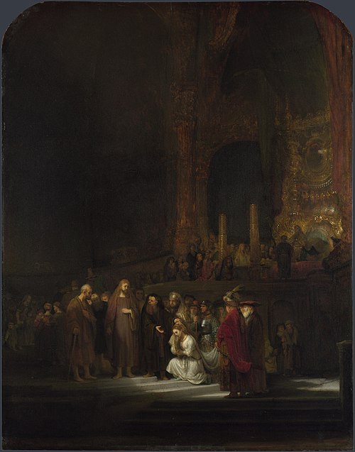 The Woman Taken in Adultery, 1644, Rembrandt