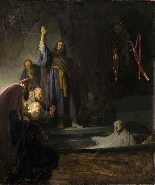 The Raising of Lazarus, 1630, Rembrandt