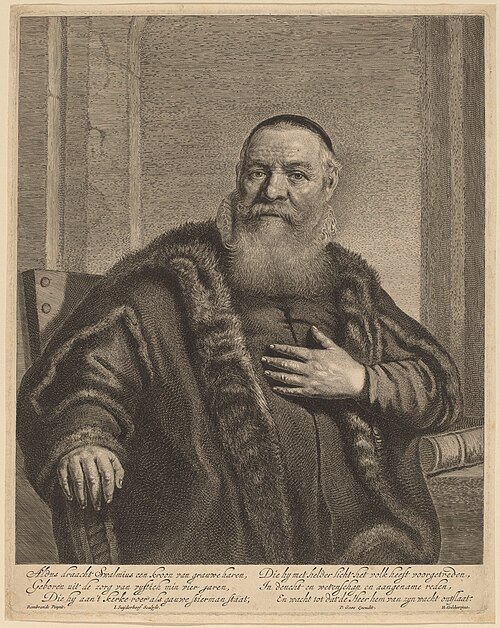Portrait of Eleazer Swalmius, 1637, Rembrandt