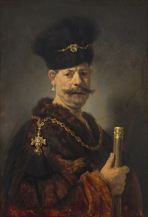 A Polish Nobleman, 1637, Rembrandt