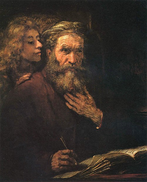 Saint Matthew and the Angel, 1661, Rembrandt