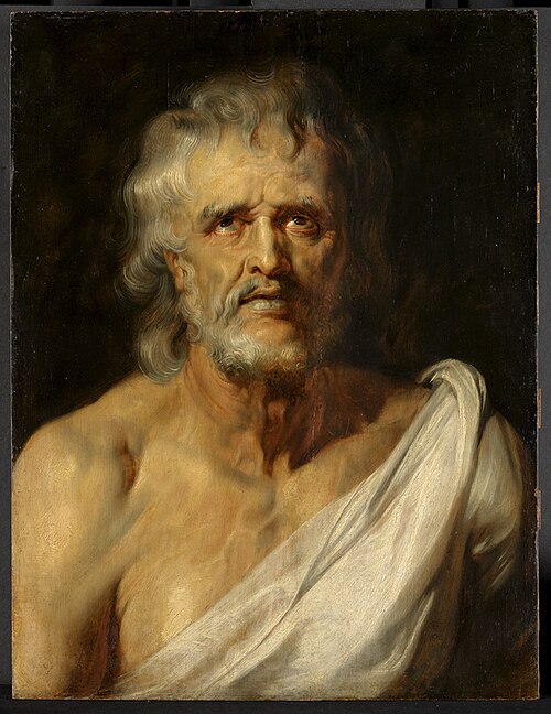 Bust-length portrait of Seneca, 1614, Pierre Paul Rubens