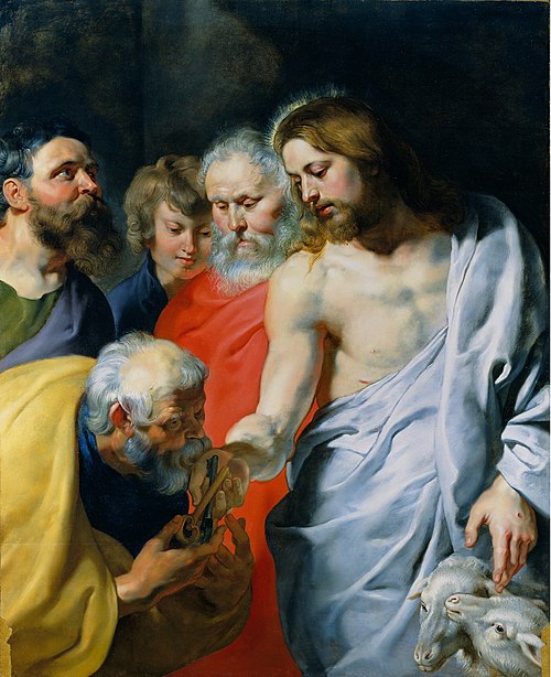Christ's Charge to Peter, 1616, Pierre Paul Rubens