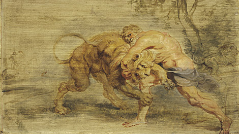 Hercules Strangling the Nemean Lion, 1639, Pierre Paul Rubens