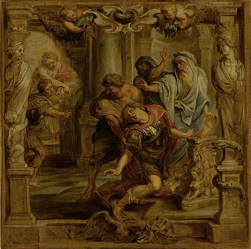 The death of Achilles, 1640, Pierre Paul Rubens