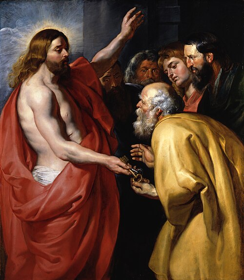 Christ Giving the Keys of Heaven to Saint Peter, 1614, Pierre Paul Rubens