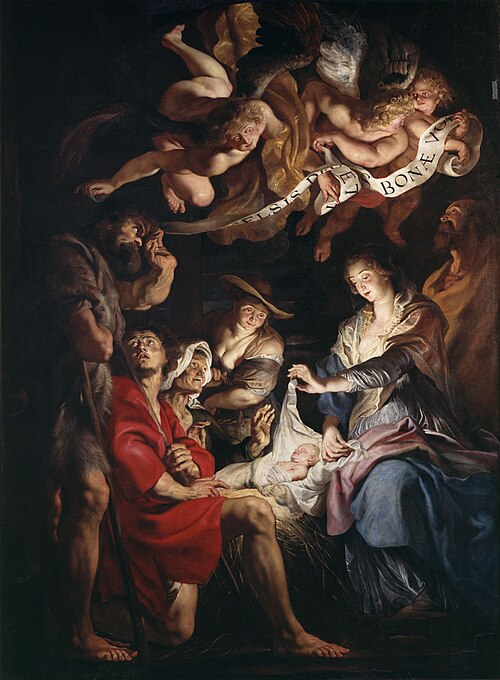 L’Adoration des bergers, 1609, Pierre Paul Rubens