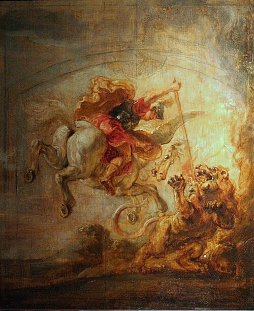 Bellérophon terrassant la Chimère, 1635, Pierre Paul Rubens