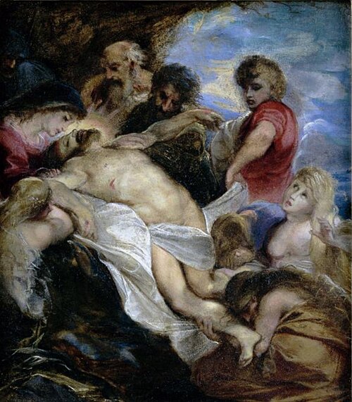 La lamentation sur le corps du Christ mort, 1605, Pierre Paul Rubens