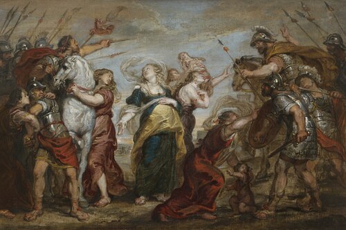 Reconciliation between Sabines and Romans, 1655, Pierre Paul Rubens