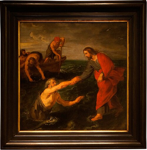 Jesus marchand sur les eaux, 1618, Pierre Paul Rubens