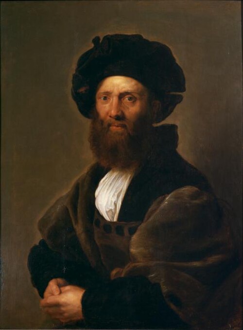Portrait of Baldassare Castiglione (after Raphael), 1630, Pierre Paul Rubens
