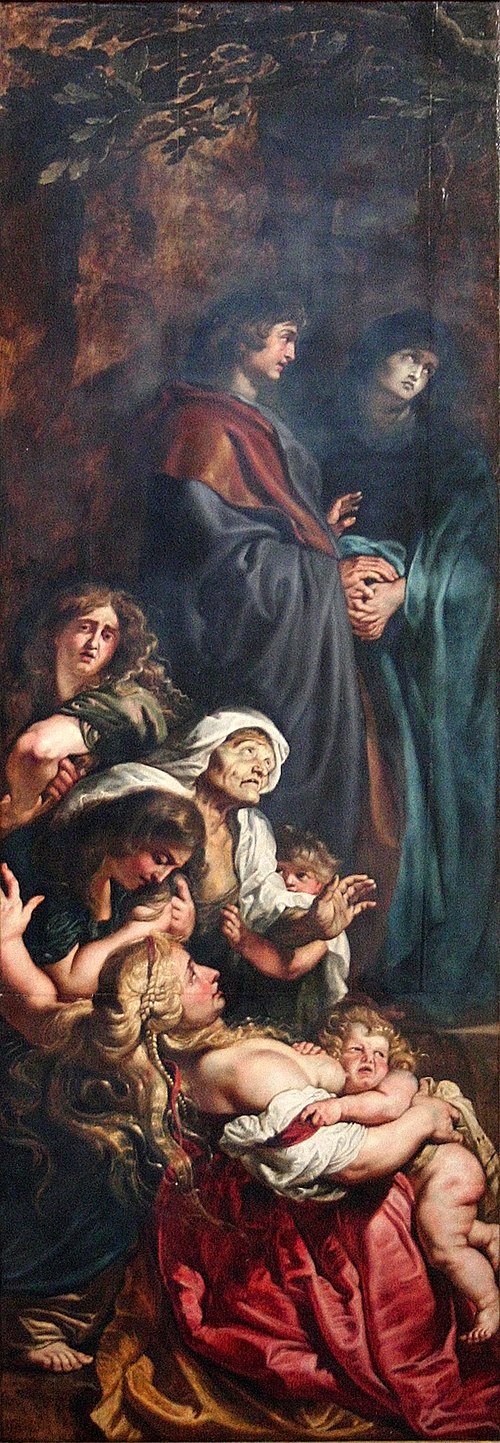Elevation of the Cross (left panel), 1610, Pierre Paul Rubens
