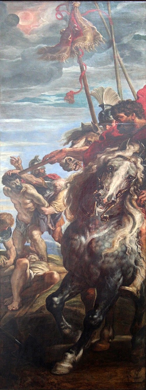 Elevation of the Cross (right panel), 1610, Pierre Paul Rubens