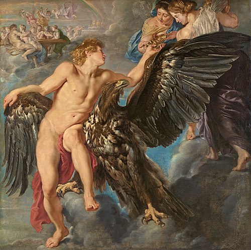 Ganymede receives the bowl from Hebe, 1611, Peter Paul Rubens