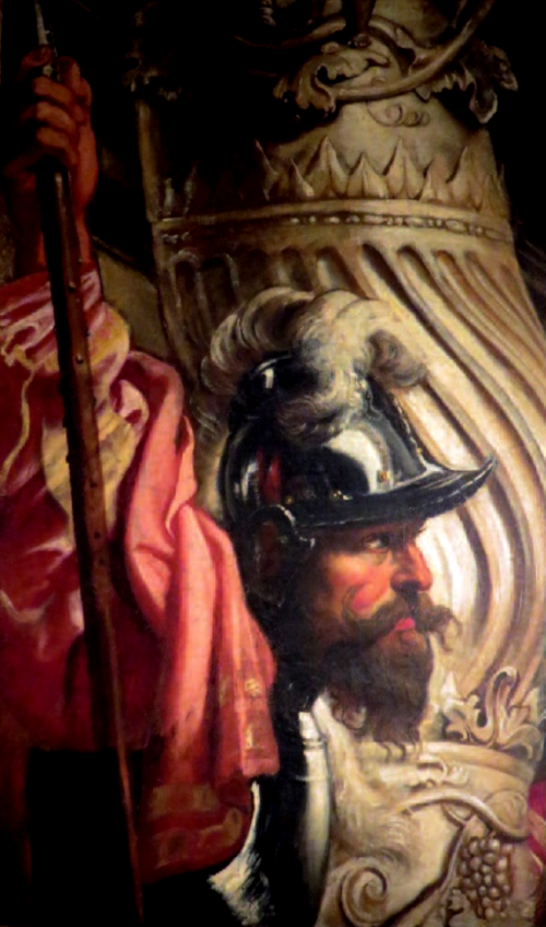 Portrait of a Halbardier (fragment), 1605, Pierre Paul Rubens