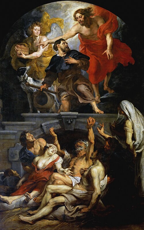 Christ Appointing Saint Roch as Patron Saint of Plague Victims, 1624, Peter Paul Rubens