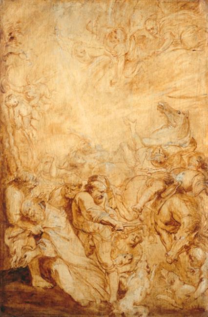 The Martyrdom of St Livinus (study), 1633, Pierre Paul Rubens