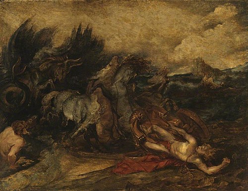 Death of Hippolytus, 1612, Pierre Paul Rubens