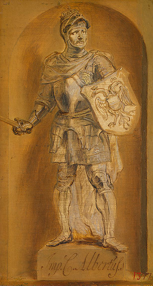 Statue of Albert I in a niche, 1634, Pierre Paul Rubens