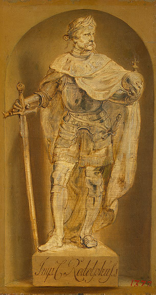 Statue of Rudolf II in a niche, 1634, Pierre Paul Rubens