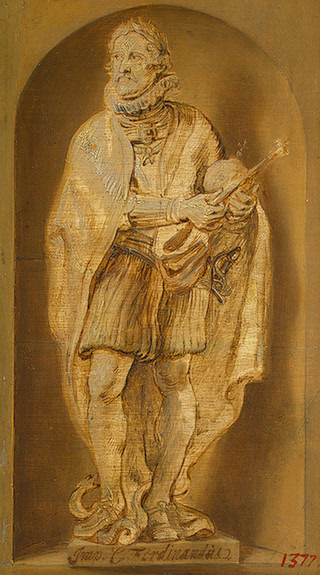 Statue of Ferdinand II in a niche, 1634, Pierre Paul Rubens
