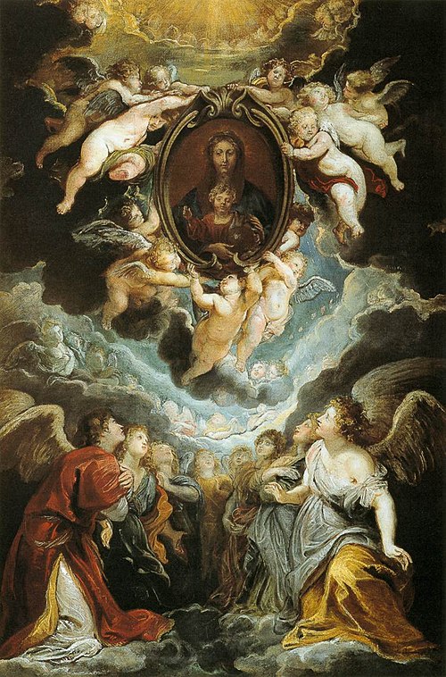 The Madonna della Vallicella Adored by Seraphim and Cherubim, 1608, Pierre Paul Rubens