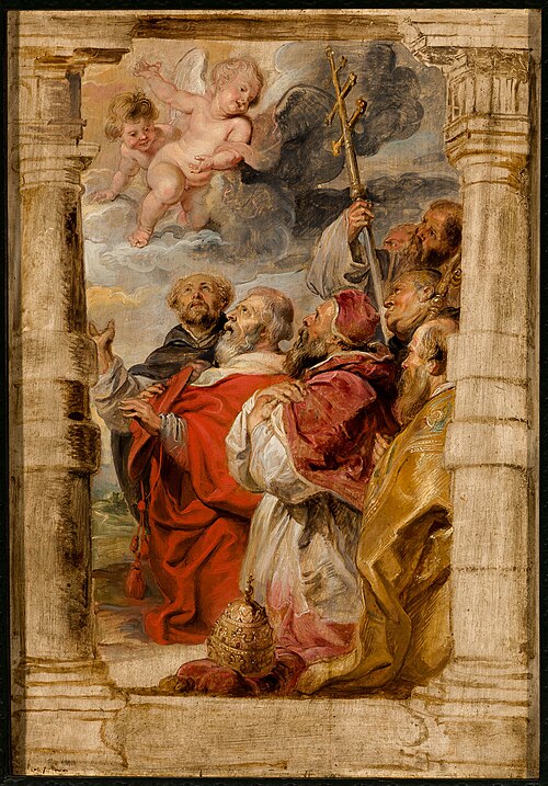 The Princes of the Church Adoring the Eucharist, 1628, Pierre Paul Rubens