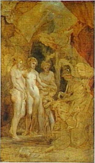 The Education of Maria de Medici (study), 1622, Pierre Paul Rubens