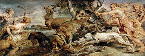 La Chasse de Diane (modello), 1628, Pierre Paul Rubens