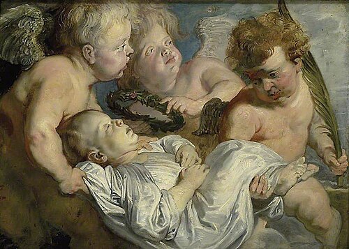 A dead Child carried to Heaven by Angels, 1620, Pierre Paul Rubens