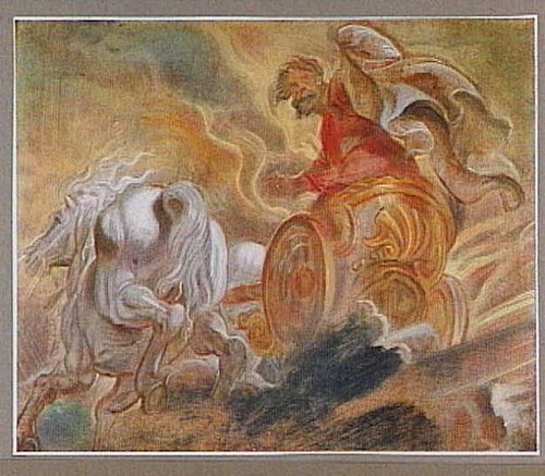 Elijah is carried up into heaven in a chariot, 1620, Pierre Paul Rubens