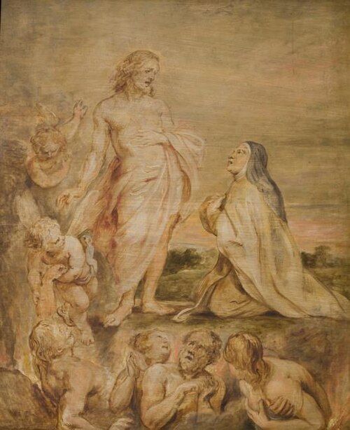 Saint Theresa interceding for Bernardino de Mendoza, 1635, Pierre Paul Rubens
