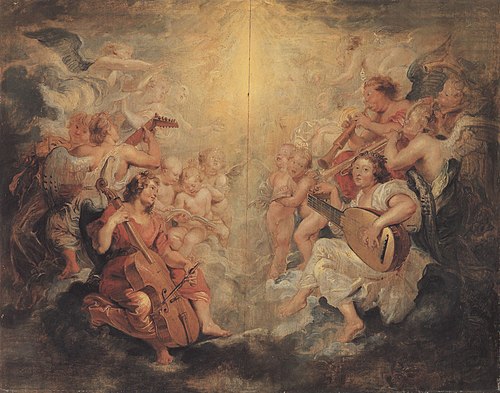 Music Making Angels, 1626, Pierre Paul Rubens