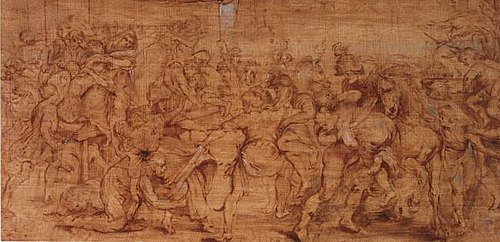The Rape of the Sabine Women, circa 1635 or earlier, 1635, Pierre Paul Rubens