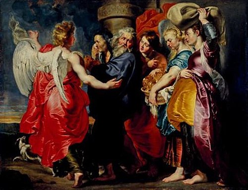The flight of Lot and his family from Sodom (Genesis 19 : 12-24), after 1615, 1616, Pierre Paul Rubens