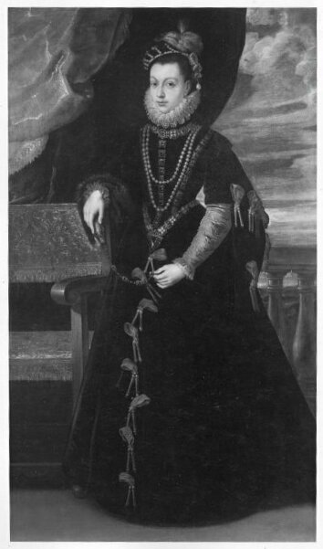 Portrait of Elisabeth van Valois, third wife of Philip II of Spain, circa 1603, 1603, Pierre Paul Rubens