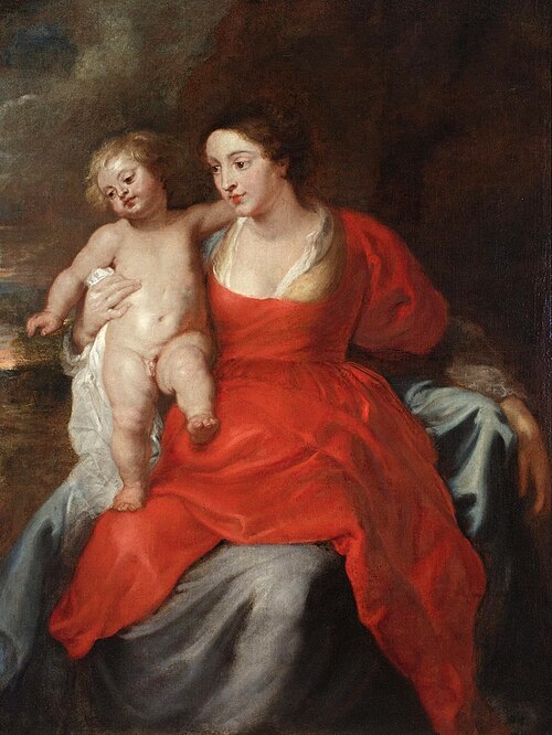 Vierge à l'Enfant, 1640, Pierre Paul Rubens