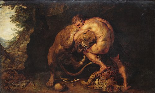 Le Combat d'Hercule avec le lion de Némée, , Pierre Paul Rubens