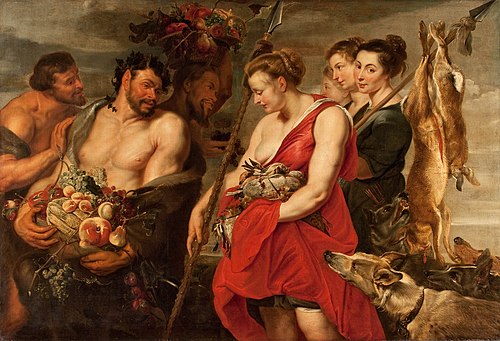 Diana Presenting the Catch to Pan, 1615, Pierre Paul Rubens